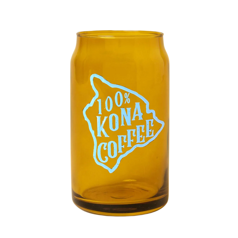 Kona Mountain Coffee Can Glass